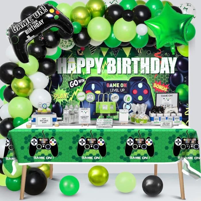 Decoration Anniversaire Garçon 12 Ans, Kit Déco Anniversaire Gaming