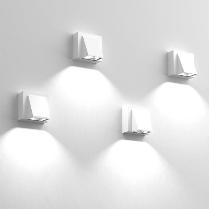Appliques Murales LED étanches Intérieures Et Extérieures 3W AISKDAN, Aluminium, Lumière Chaude