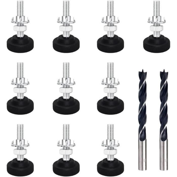 M6 INOX Haut-Parleur Pointes De Découplage / Cônes + Contre-Pointes