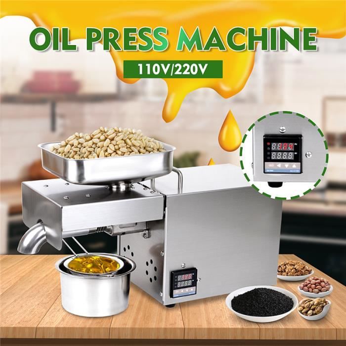 Machine D'extraction à Oid Automatique D'huile D'olive Pour La Maison, Machine à Presser L'huile De Noix De Coco Et De Graines De Moutarde