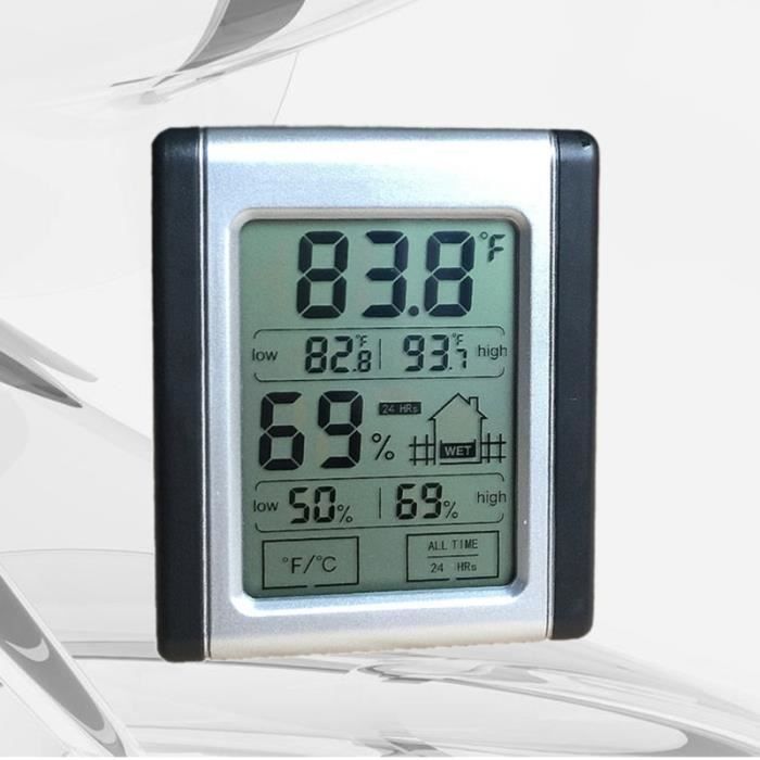 1 Pc Ecran Tactile Sans Fil Thermometre Numerique Minuterie Hygrometre Temperature Humidite Moniteur Pour Thermometre Bebe Cdiscount Puericulture Eveil Bebe