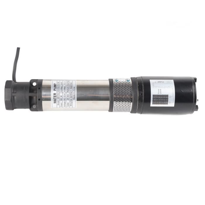 Pompe Arrosage Autonome énergie Solaire Pompe à Eau Solaire Submersible 24V 320W - Pour Puits Profonds - Débit 5 M³/h - Hauteur Max 25 M - Câble 16 M Pompe Solaire Submersible