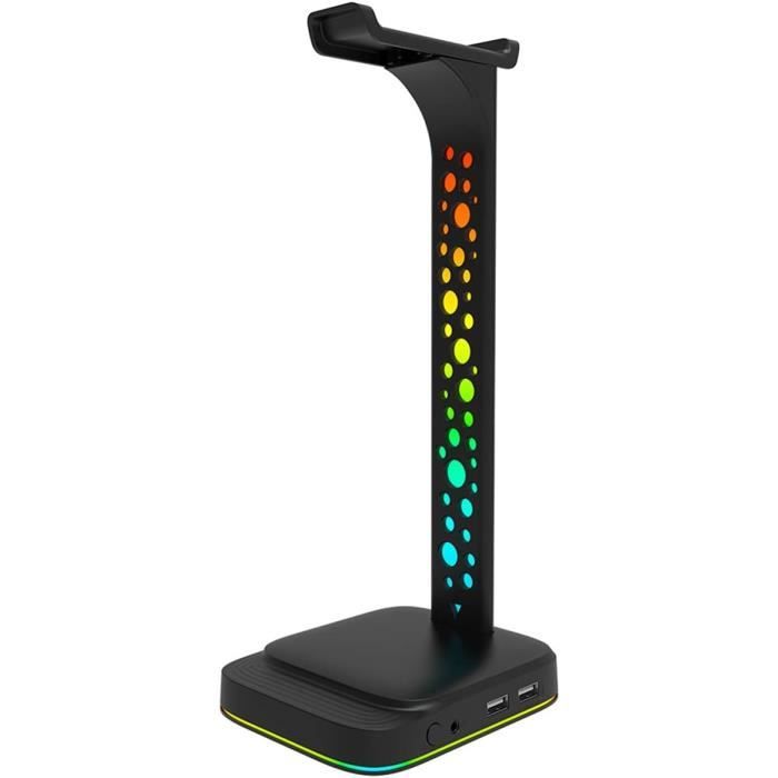 Alyvisun Support Casque [Base lestée et Hauteur Plus élevée], Support pour écouteurs de Bureau