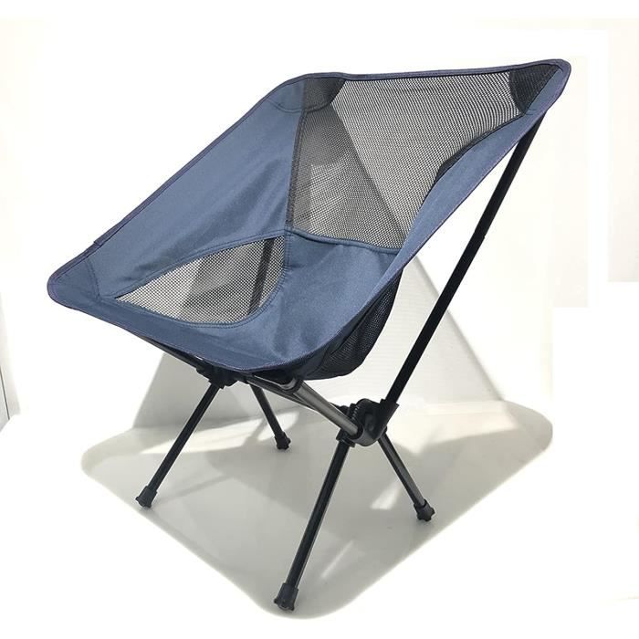 CFMZ Chaise Pliante Camping 150kg Pas Cher, Chaise Pliante De Plage Pliable Portable Legere, Fauteuil Relax Camping Car, Multiposition Chaise Longue Avec DéTachable Repose Pied C