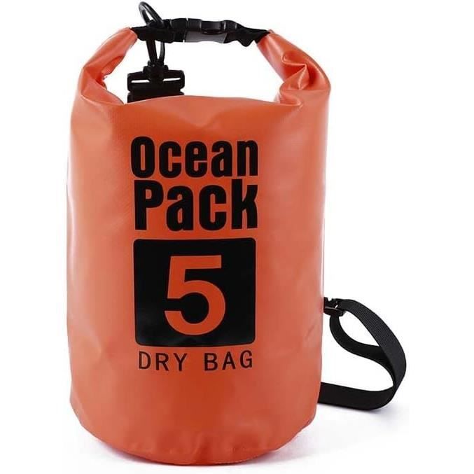 Voarge Set 6 Sacs étanches Légers – 1,5/2,5/3/3,5/5/8 L – Polyester PU – Kayak, Rafting, Camping – Couleurs Variées