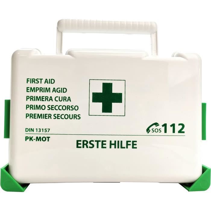 Trousse Premiers Secours EIHI - Rouge 24x14x7cm - Tissu Oxford Imperméable - Pour Camping, Sport