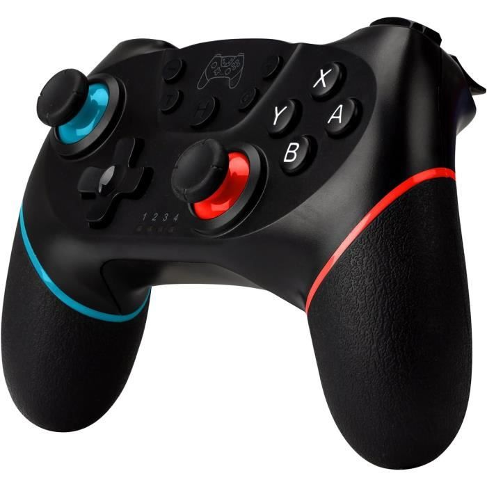 Manette Pro Sans Fil Pour Nintendo Switch/Lite/PC - Noir, Turbo, Vibration, Neuf