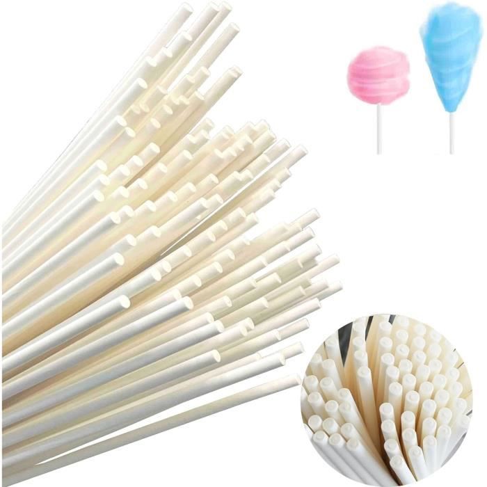 Baton Bois Loisir Creatif Bambou Tige Baton Barbe A Papa,100 Pcs 80mm Bâtons En Bois Ronds Pour Bricolage Bois Artisanat Maison Jardin Décoration Batonnet En Bois