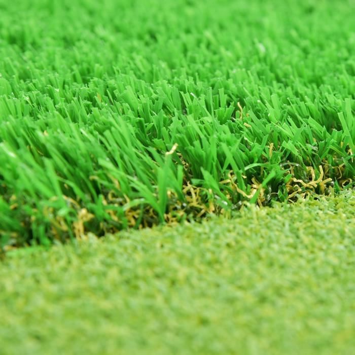 GoSports Tapis de frappe de golf - Tapis en gazon artificiel 5x4 pour la pratique intérieure/extérieure - Comprend 3 tees en caoutchouc, vert