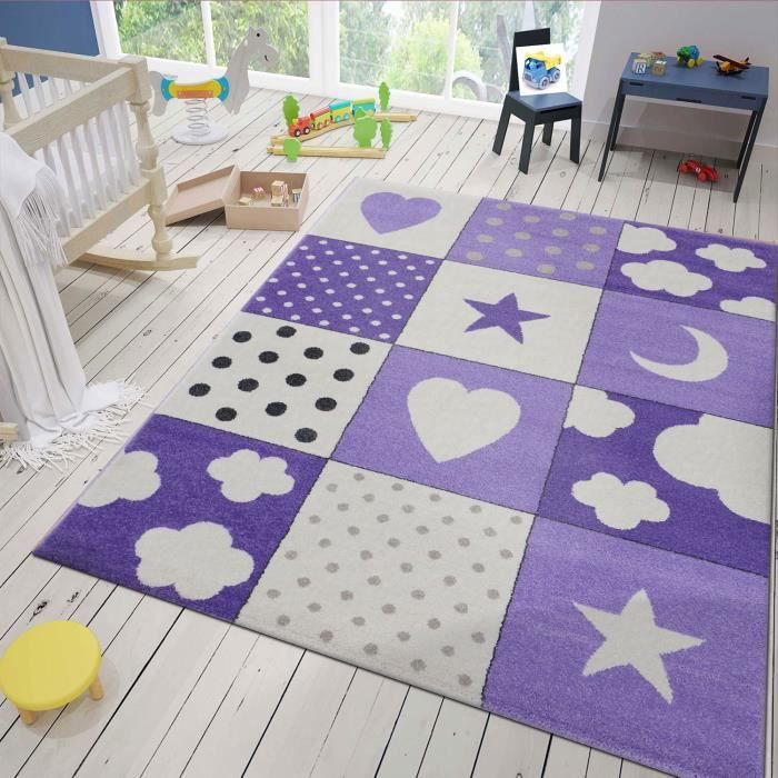 Tapis enfant violet clearance