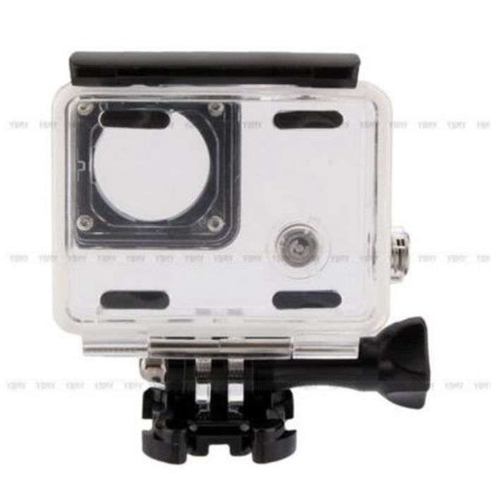 Boîtier de caméra de plongée Action 60m//196.85ft Verre Haute Transmission Coque de Protection de caméra PC pour Gopro Hero 8 boîtier de Protection étanche pour caméra de Sport