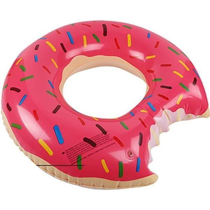 Bouée Pastèque Géante 115 Cm – Anneau De Natation Adulte – PVC épais – Piscine, Vacances, Fête