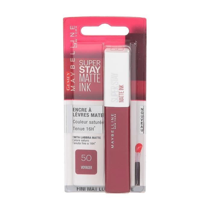 Maybelline Rouge à Lèvres Liquide Superstay Matte Ink 50 Voyager Marron