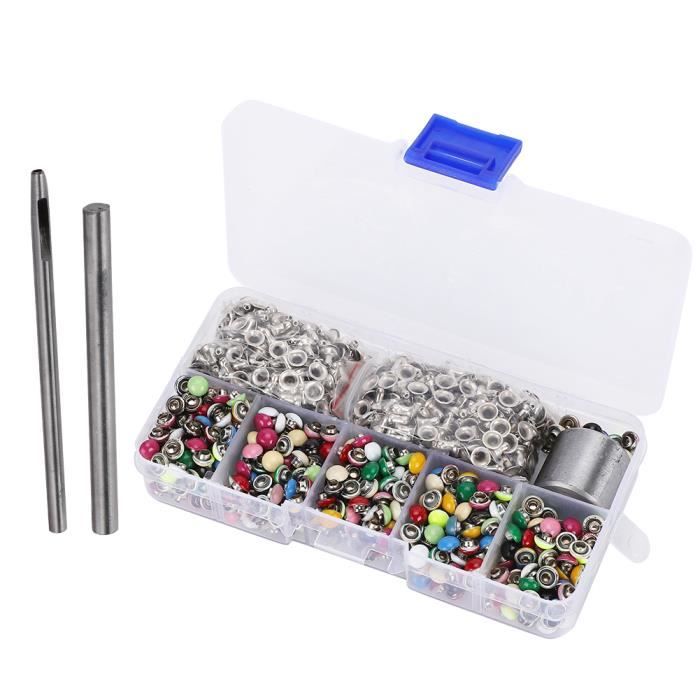 380 Set Rivets Double Face Ronde Couleur Champignon Cuir / Ceinture ...