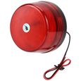 VIE Gyrophare LED, Lampe de sécurité d'urgence 12V LED clignotante stroboscopique (rouge) FD017-1