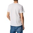 T-Shirt Pepe Jeans Eggo Blanc pour Homme-1