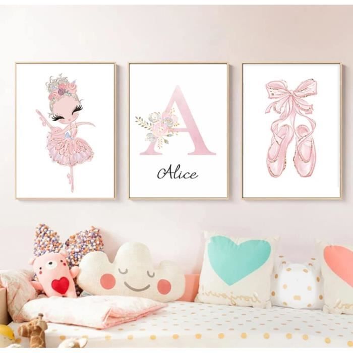 Cadres photo roses pour enfants, filles, baby shower de