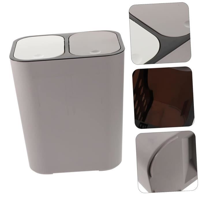 NIHAISHI Poubelle de recyclage rectangulaire à 2 compartiments - Canada