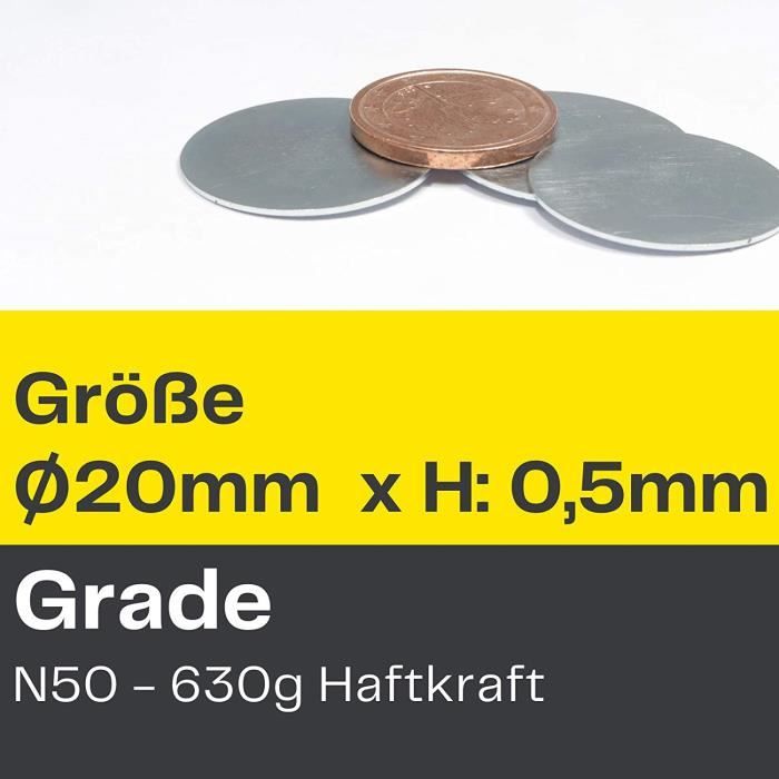 PLOT MAGNÉTIQUE RECTO VERSO DE DIAMÈTRE 66MM | Leroy Merlin