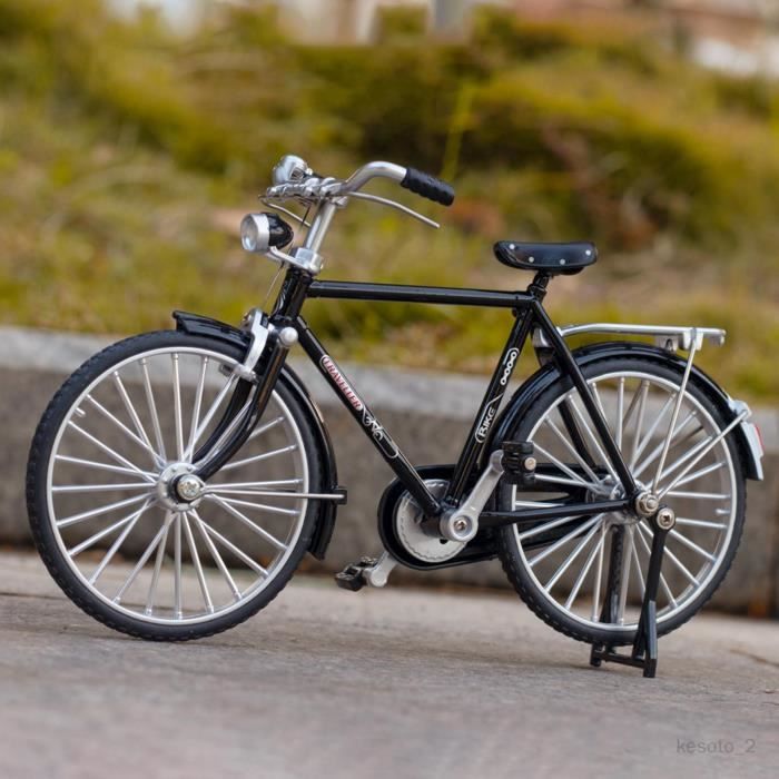 1: Vélo Décoration Collections Artisanat Classique Métal Vélo de Course  Moulé de Vélo pour Chambre Mais Noir avec pompe
