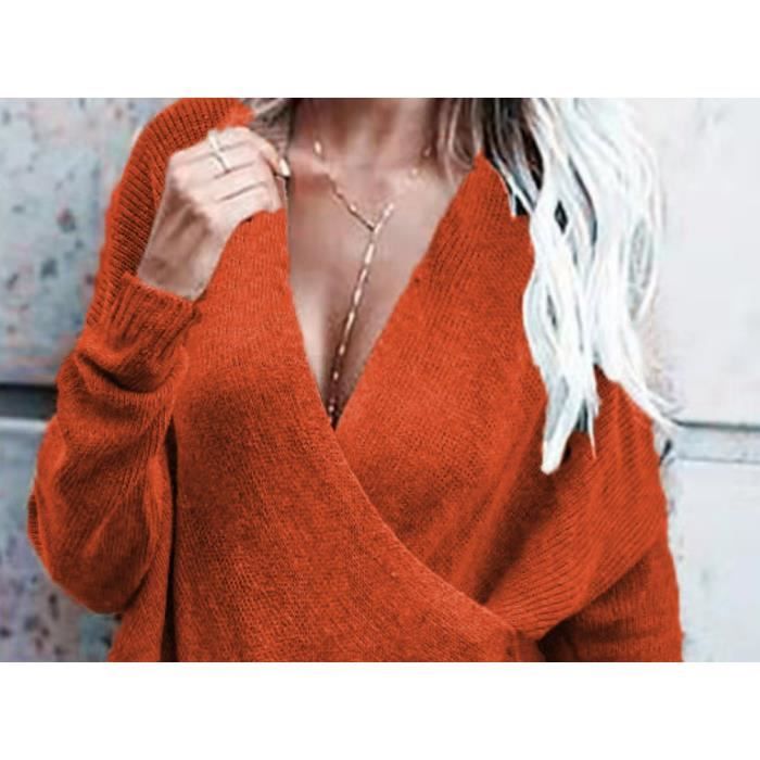 Générique Pull De Noel Femme Pull Cache Coeur Pull Crochet Femme Pull Femme  Hiver Chaud Chic Pull De Noel Femme Lumineux Pullover Femme Pull Doux Femme  Chic Sweater Femme Pull De Noel