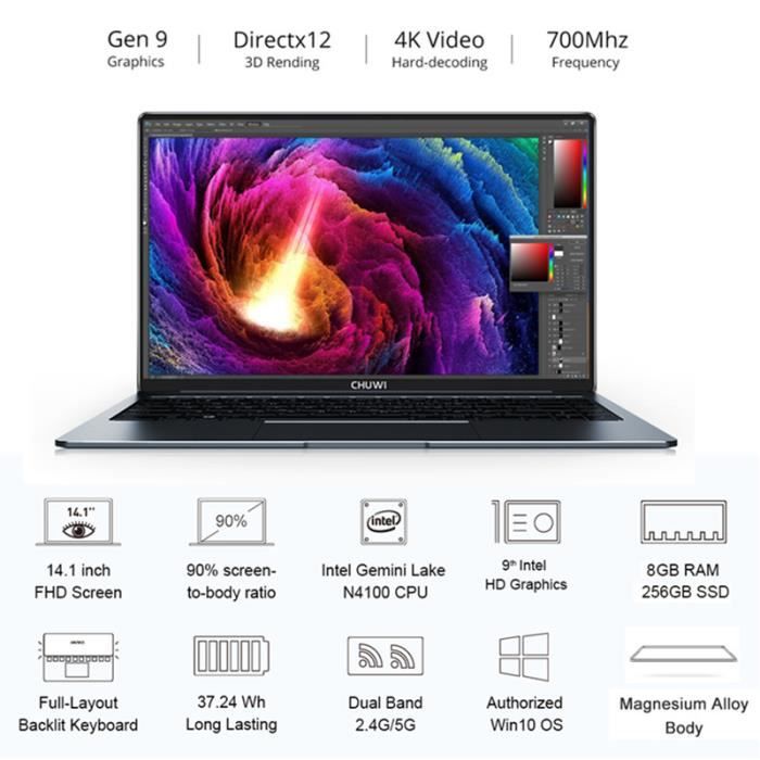 CHUWI LapBook Pro 14.1 pouces Intel gemini-lake1