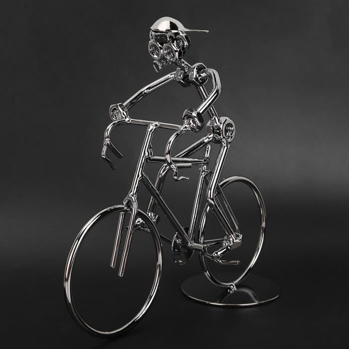 Vieux Tricycle Vélo Modèle Décoratif En Métal - Marron Vintage