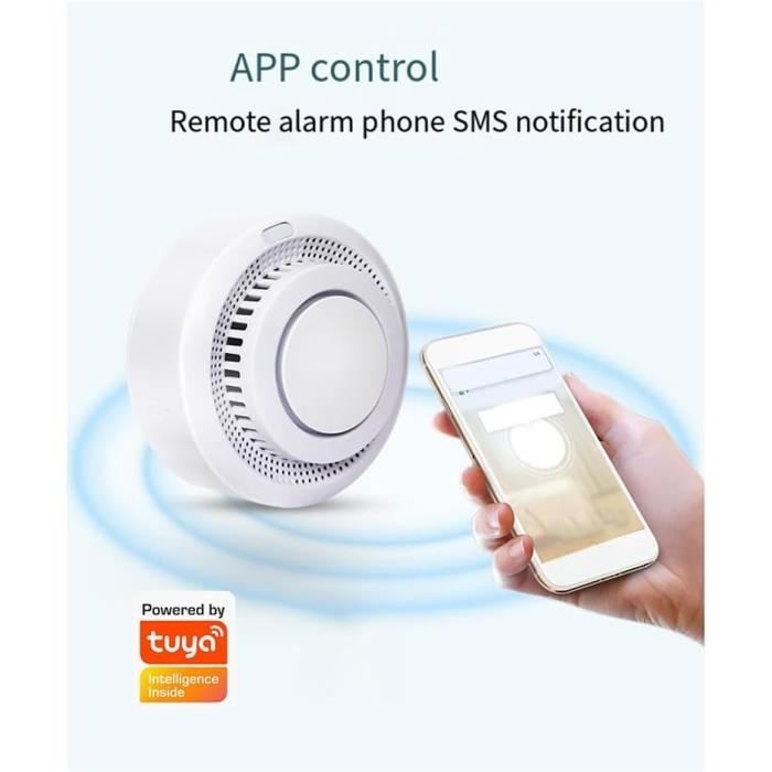 Angoily Lot de 4 couvercles pour détecteur de fumée en acier inoxydable