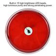 VIE Gyrophare LED, Lampe de sécurité d'urgence 12V LED clignotante stroboscopique (rouge) FD017-2