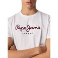 T-Shirt Pepe Jeans Eggo Blanc pour Homme-2