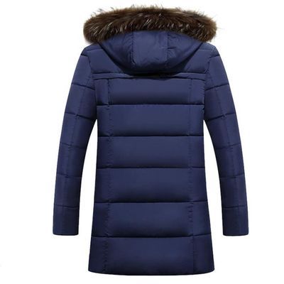 Doudoune Homme LEOCLOTHO Effet matelasse Fermeture eclair Noir Noir Noir Cdiscount Pret a Porter
