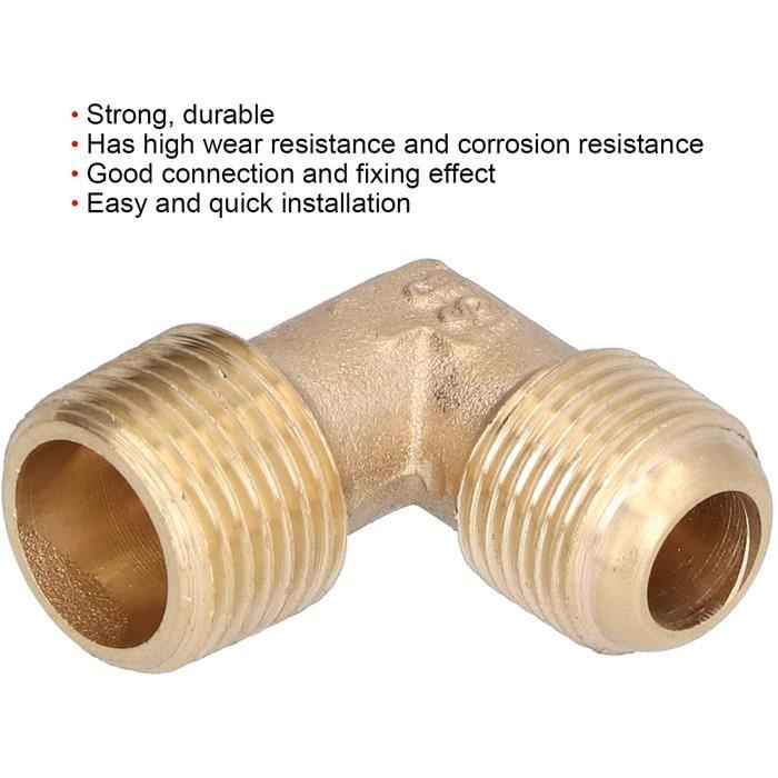 Raccord de compresseur d'air, coude de compresseur d'air forte résistance à  la corrosion élevée durable pour compresseur pompe [630] - Cdiscount  Bricolage