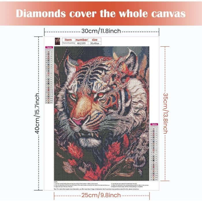 Elefante indiano - Kit di pittura fai da te con diamanti 5D, ricamo su tela con strass, punto croce, kit di artigianato in cristallo con numeri, Diamond Art - Italia