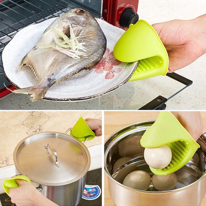 Gants De Four Et Maniques Cuisine Anti Chaleur - Set 4 Pièces Silicone Pour Barbecue Et Pâtisserie
