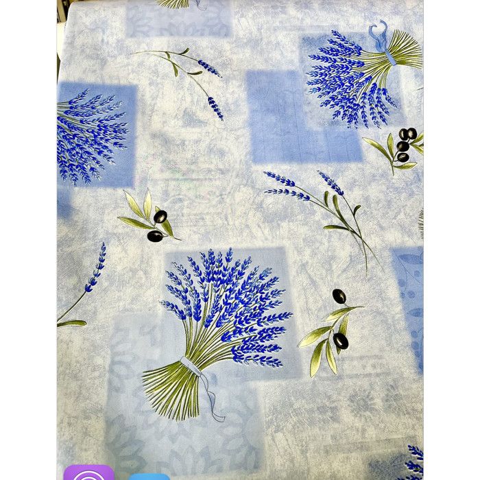 Nappe En Toile Cirée Ronde Bleu D. 135 Cm | Maisons Du Monde