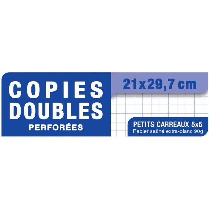 Copies doubles perforées - A4 - 90g - OXFORD