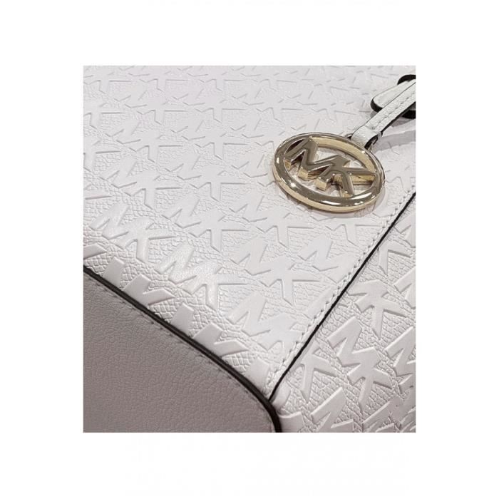 Sac cabas logos 3D Charlotte Michael Kors Femme U Blanc