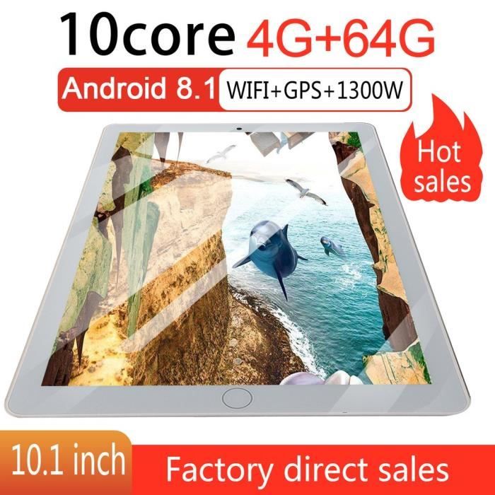 10.1 pouces tablette PC 4G + 64G Android 8.1 suuport2