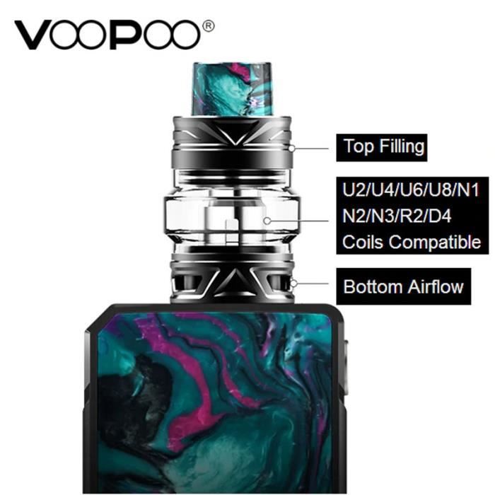 Cigarette électronique VOOPOO Drag 2 Platinum 177W TC 5ml Kit
