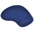 TRIXES Tapis de souris avec repose-poignet en gel confort pour PC bleu foncé-3