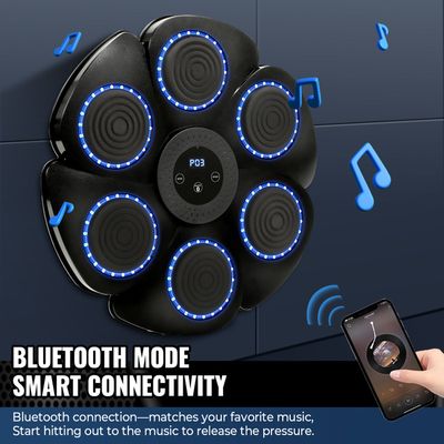 Machine De Boxe Musicale Avec Gants - 14 Modes, 16 Vitesses, Bluetooth - Comptage Intelligent - Pour Fitness à La Maison