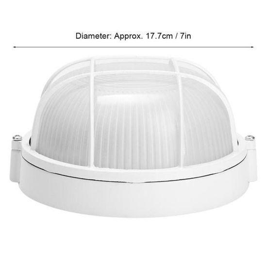Lampe ronde Sauna Light Sauna fournit un fil anti-haute temp/érature E27 pour salle de sauna