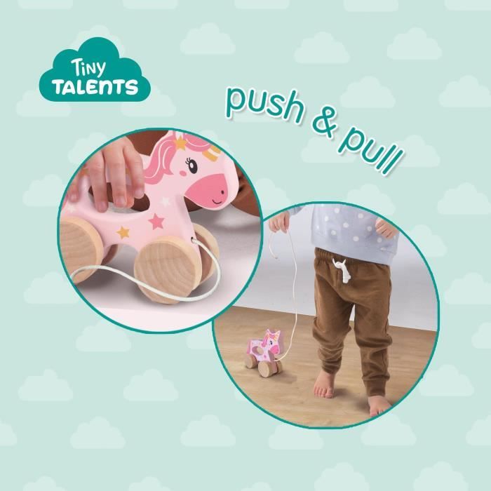 Mousehouse Gifts - Jouet à tirer/pousser - espace/fusée - bois - pour bébé/enfant