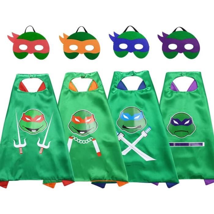 Déguisement Les Tortues Ninja Homme - Costume Complet Adulte Michelange Avec Masque Et Carapace Pour Halloween - 8
