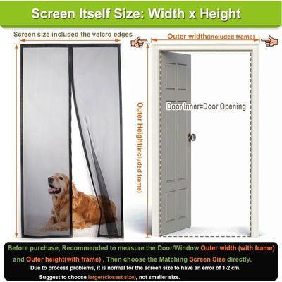 Moustiquaire Porte Fenetre 270 X 210 Cm Aucun Perçage