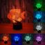 Lampe de chevet Luminaire DEL Couleur Salon Chambre Lampe deco poissons