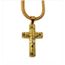 24/" Homme Acier Inoxydable 316 L Gold Petit Jésus Croix Collier Pendentif Chaîne Lien