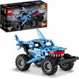 LEGO 42134 Technic Monster Jam Megalodon, Jouet de Voiture , 2 en 1, Truck et Low Racer Lusca, Vehicule a Retrofriction, pour-0