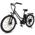 Vélo Électrique - VARUN VAR2608 - Roues 26" - Shimano 7 vitesses - Batterie 48V 7.8AH - Portée maximale 80KM - Hauteur réglable-0