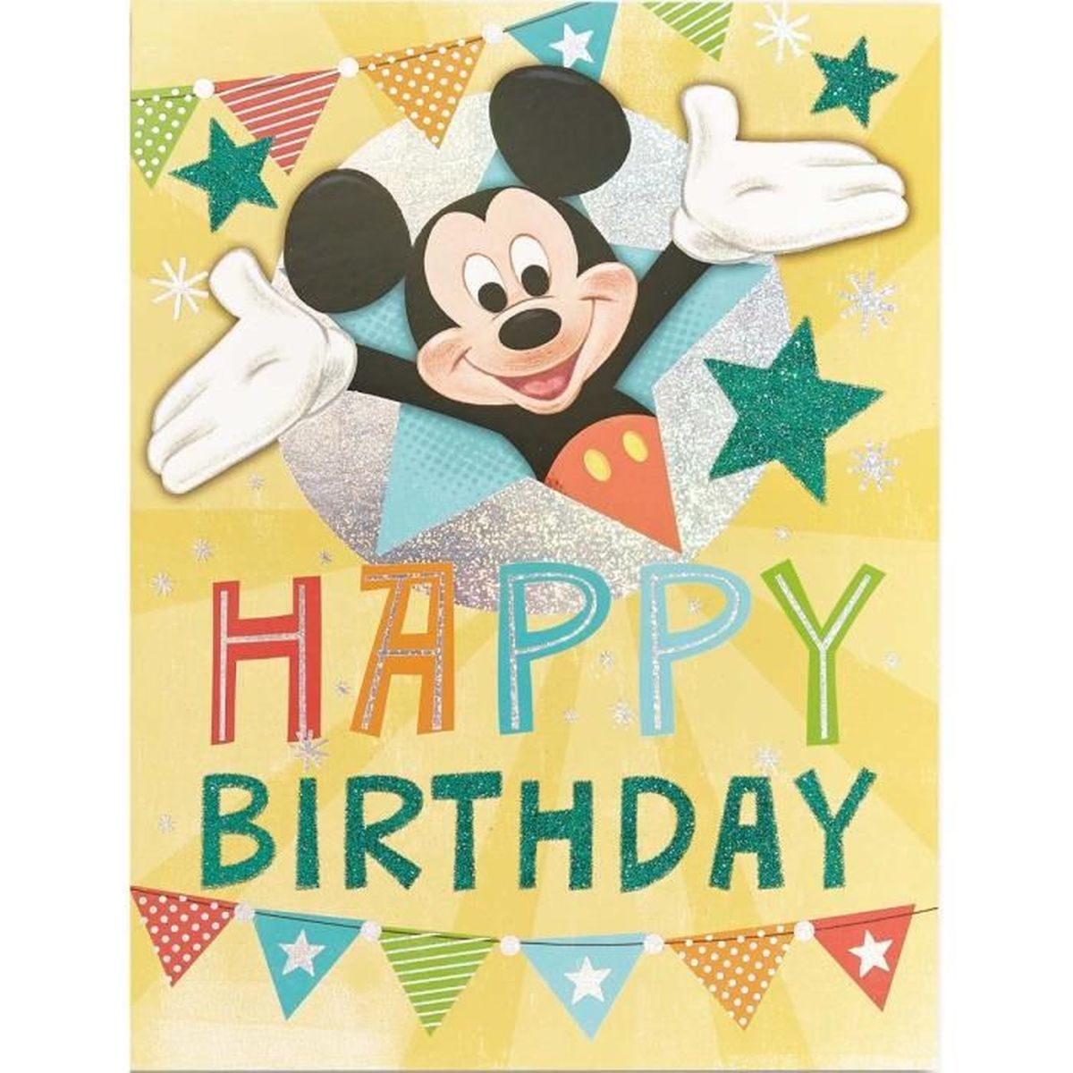 Invitations personnalisées Fête D'Anniversaire Mickey Mouse 8 cartes Taille A6